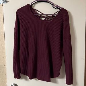 Burgundy shirt